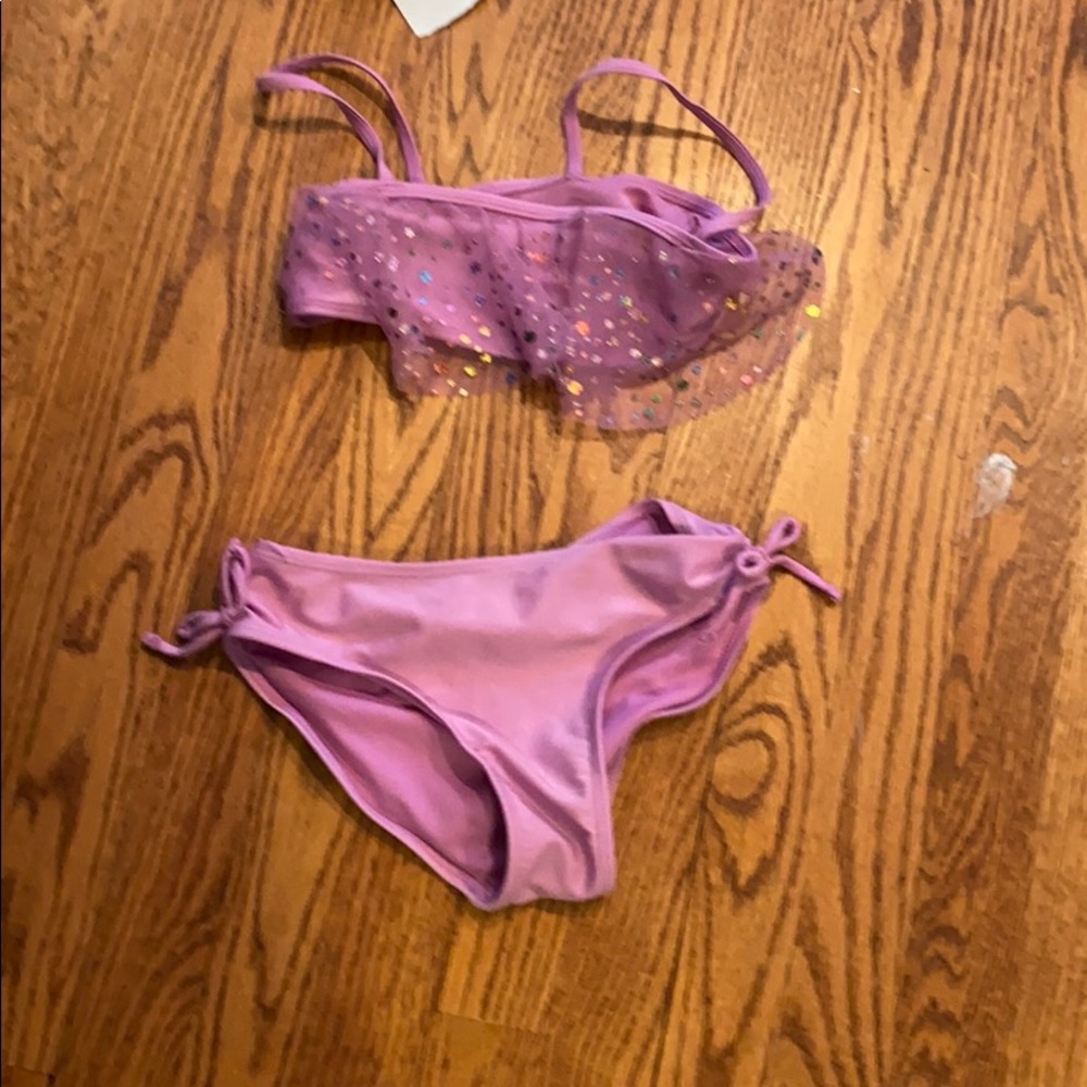 Glitter youth girls bikini